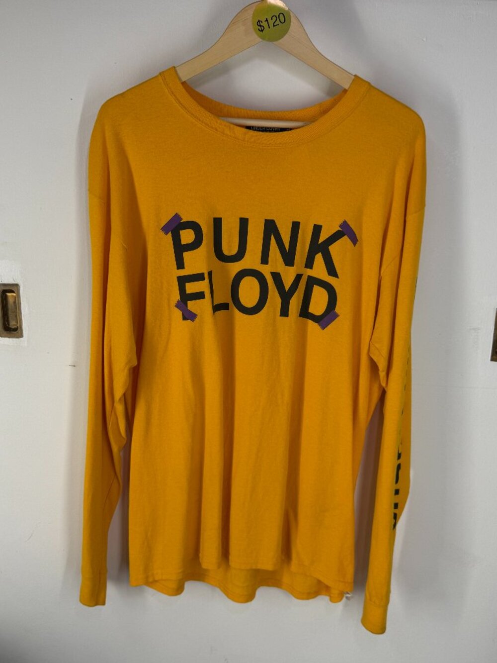 Punk Floyd Undercover X Jun Takahashi Yellow longsleeve size L